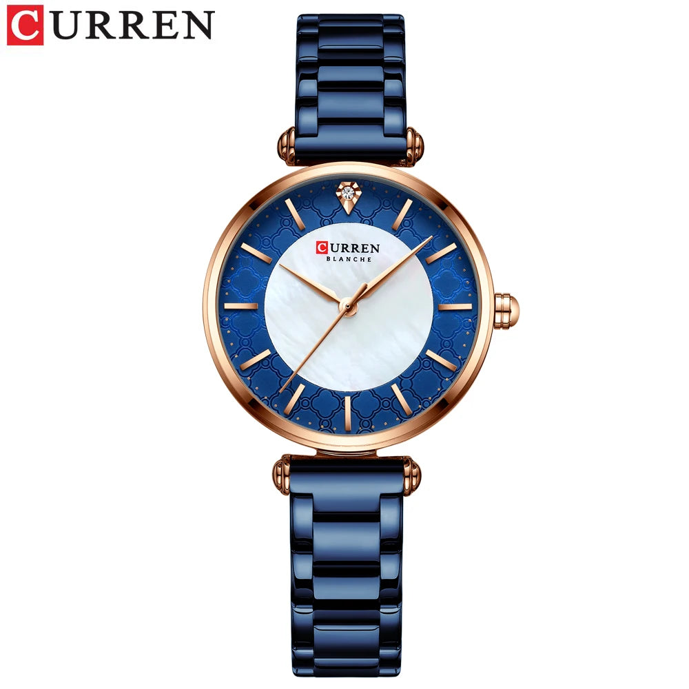Orologio Donna CURREN Quarzo Sottile in Acciaio Inossidabile — Elegante e Minimalista