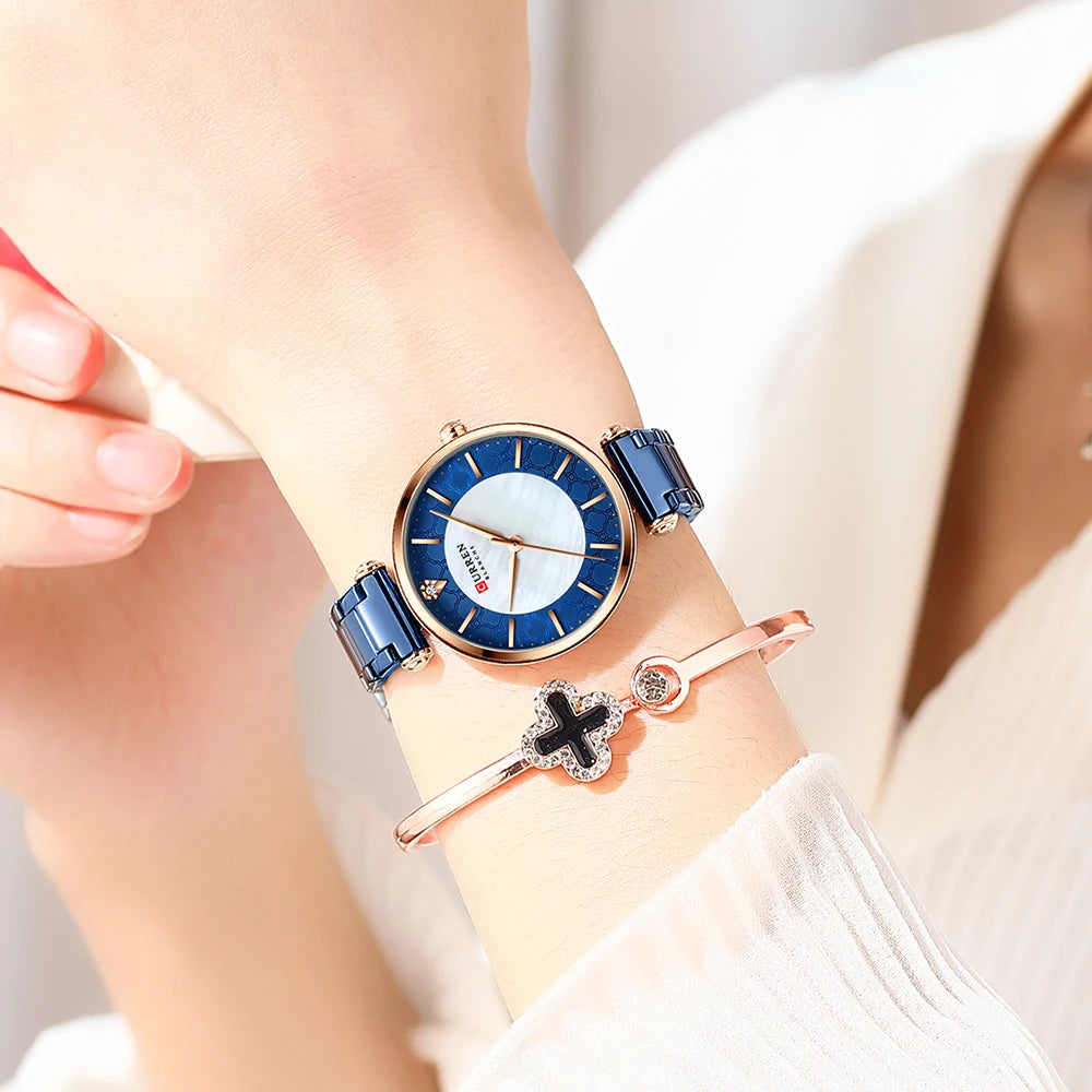 Orologio Donna CURREN Quarzo Sottile in Acciaio Inossidabile — Elegante e Minimalista