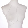 Gold Silver Fashion Link Chain Bra Multilayer Sexy Beach Bikini Harness V Necklaces Women Body Chain Jewelry Gift