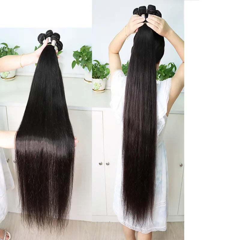 MOCHA Hair  Straight Hair 16"- 28" 10A Brazilian Remy Hair Natural Color 100% Unprocessed Human Hair Extension Free Shipping