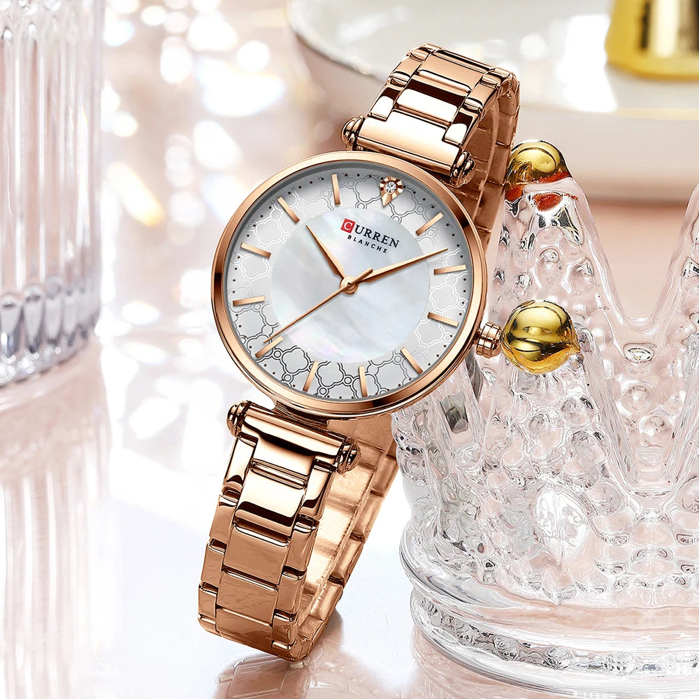 Orologio Donna CURREN Quarzo Sottile in Acciaio Inossidabile — Elegante e Minimalista