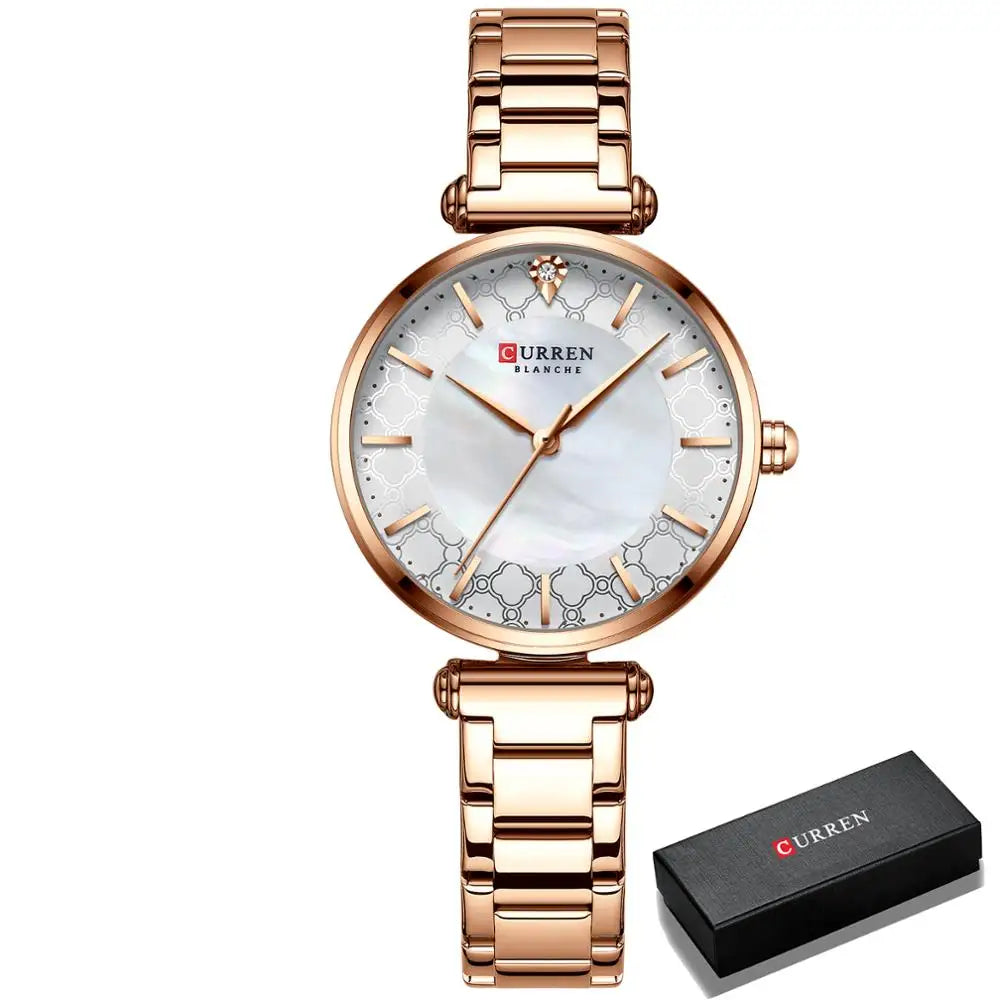 Orologio Donna CURREN Quarzo Sottile in Acciaio Inossidabile — Elegante e Minimalista