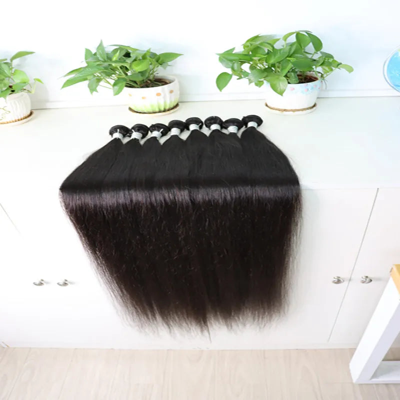 MOCHA Hair  Straight Hair 16"- 28" 10A Brazilian Remy Hair Natural Color 100% Unprocessed Human Hair Extension Free Shipping