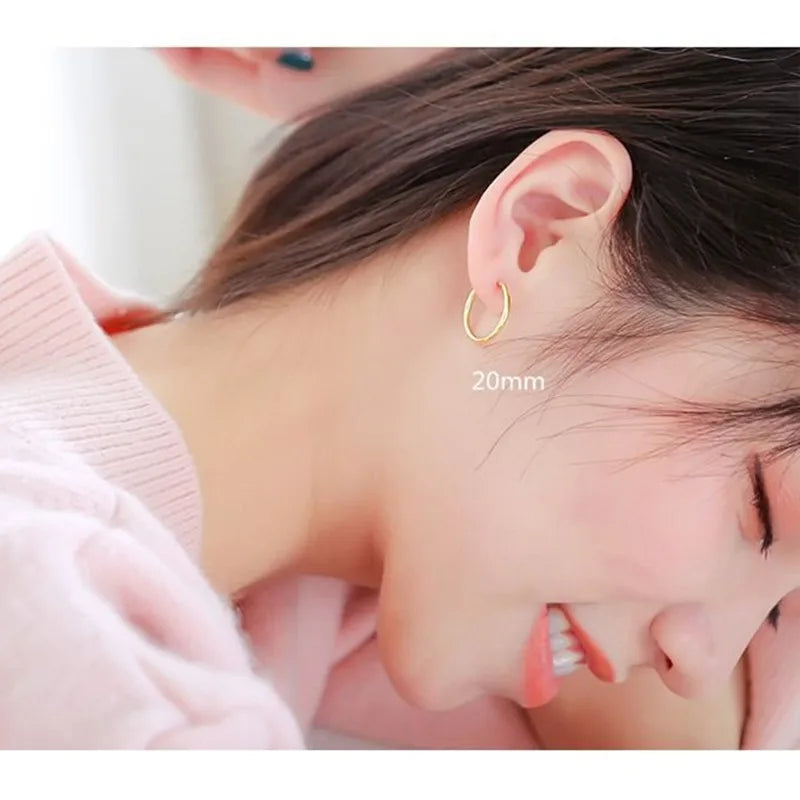925 sterling silver gold earrings Gold hoop earrings Earrings for women Small hoop earrings Big hoop earrings Silver earrings