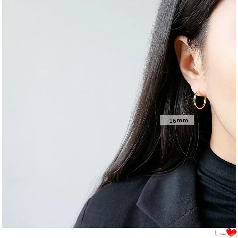 925 sterling silver gold earrings Gold hoop earrings Earrings for women Small hoop earrings Big hoop earrings Silver earrings