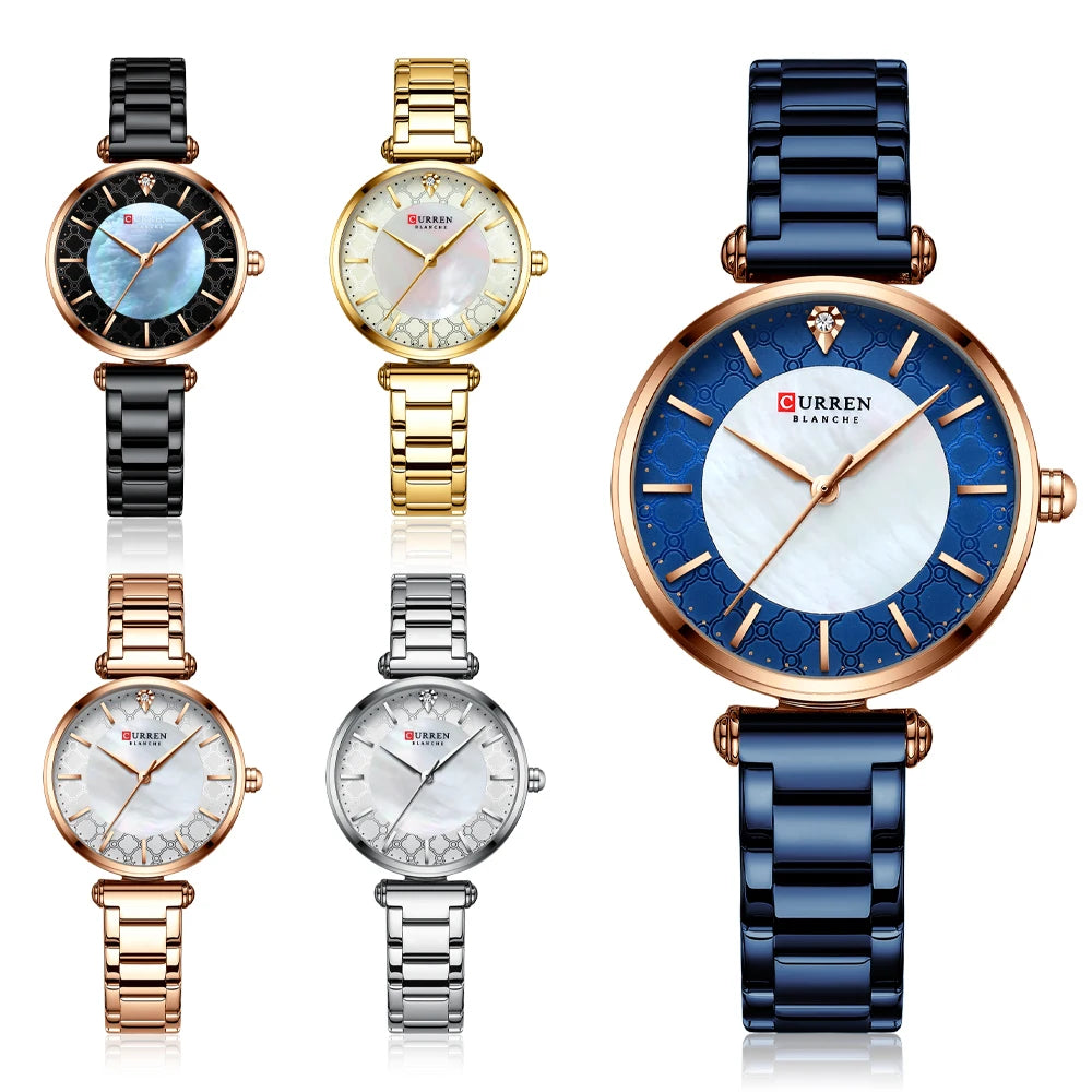 Orologio Donna CURREN Quarzo Sottile in Acciaio Inossidabile — Elegante e Minimalista