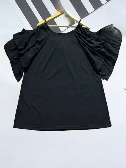 Top Cold Shoulder con Rouches - uGlam