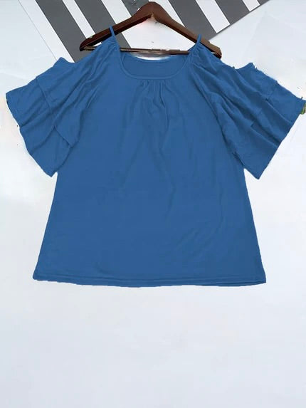 Top Cold Shoulder con Rouches - uGlam