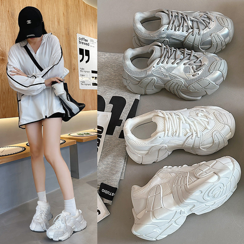 Sneakers Platform Unisex Suola Spessa Traspirante
