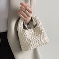PU handmade woven bag summer high-end niche design women's bag handbag shoulder bag vegetable basket Ins bag