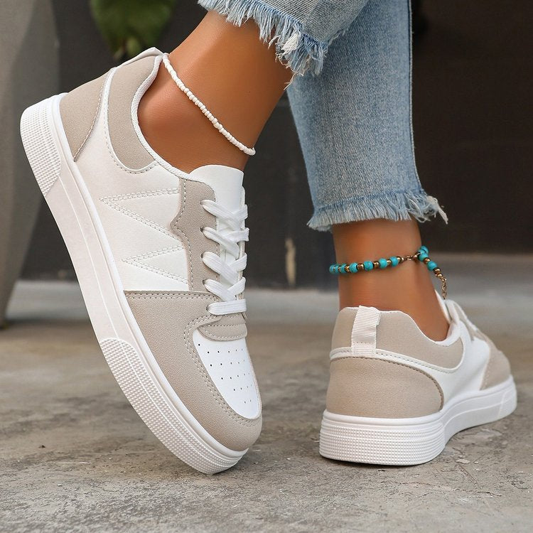 Sneakers Donna Bianche Casual Lace-Up