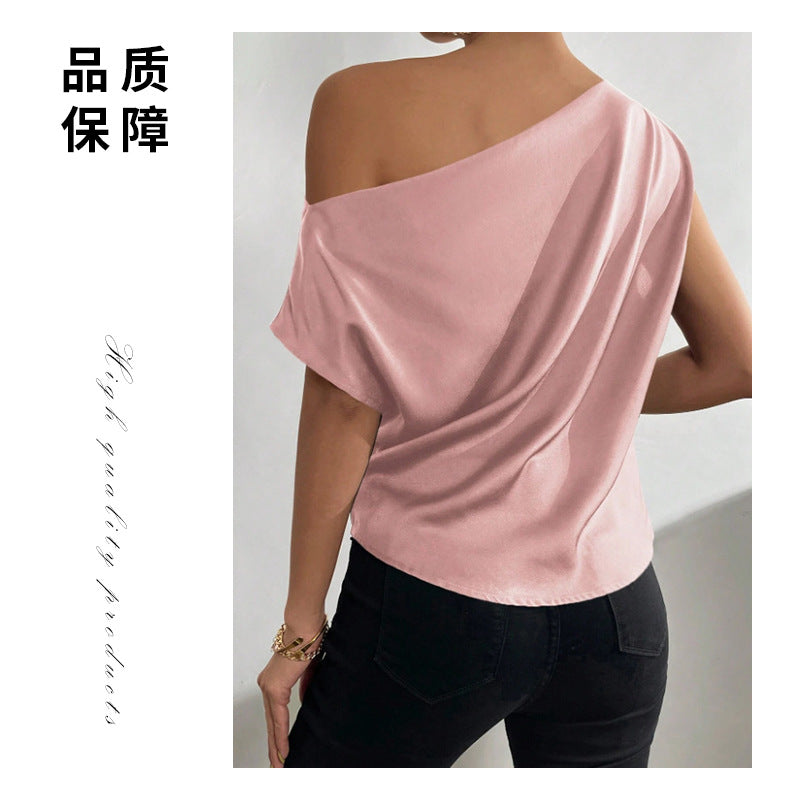 Top Satin Off-Shoulder – uGlam
