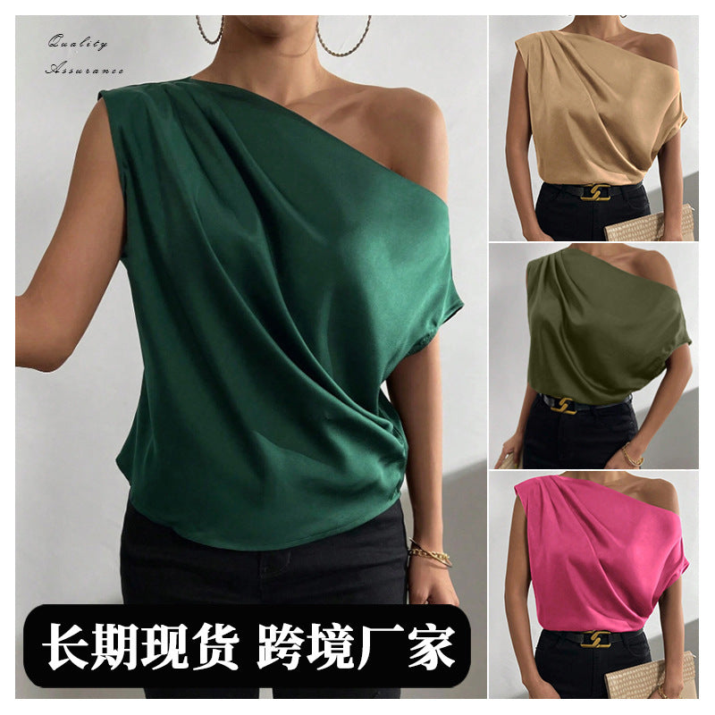 Top Satin Off-Shoulder – uGlam
