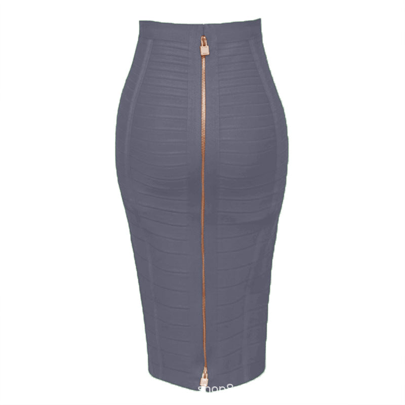Gonna Fasciante Vita Alta con Zip – 16 Colori
