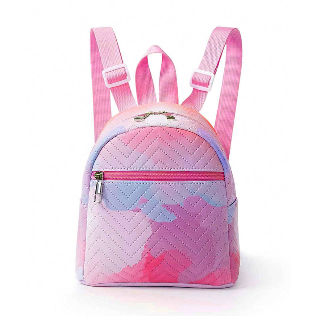 Foreign Trade Cross-border Hot-selling Backpack Women's Rainbow Multicolor PU Quilted Mini Backpack Fashion Casual High-end Sense Schoolbag