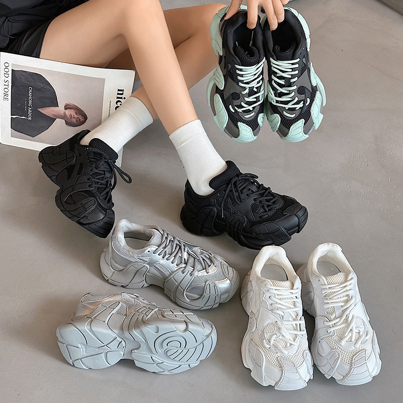 Sneakers Platform Unisex Suola Spessa Traspirante