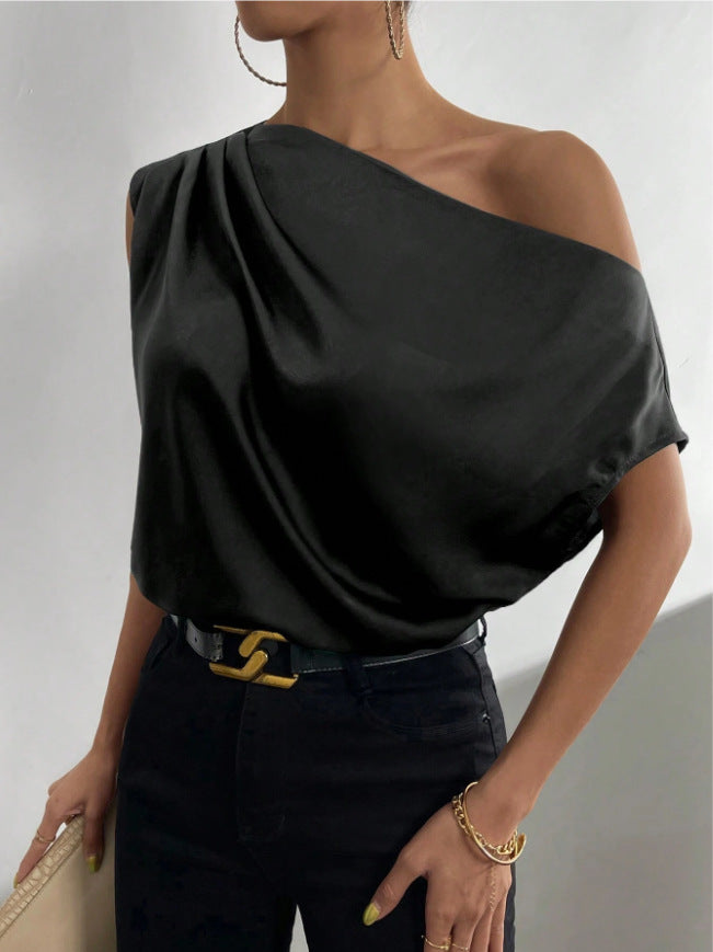 Top Satin Off-Shoulder – uGlam