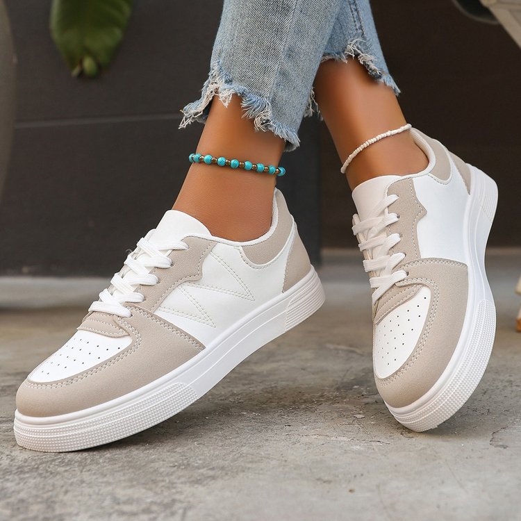 Sneakers Donna Bianche Casual Lace-Up