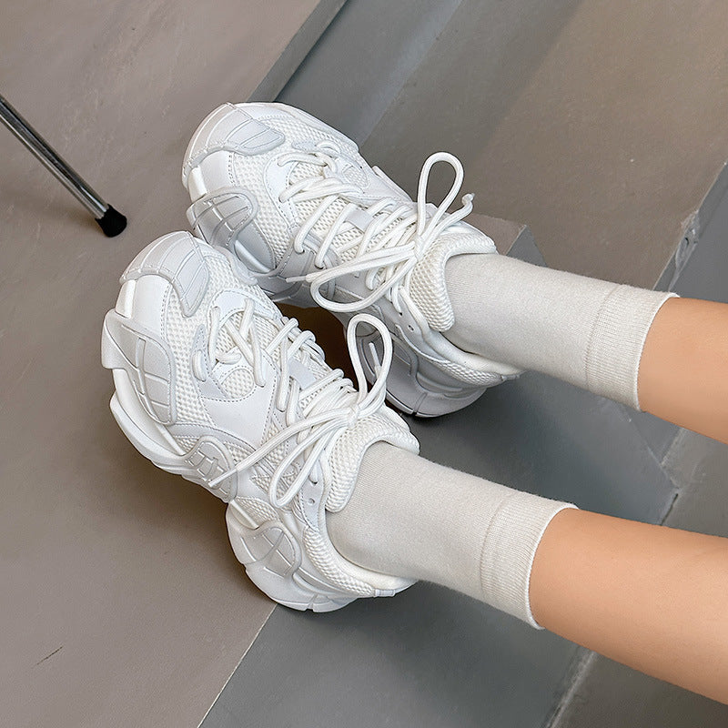 Sneakers Platform Unisex Suola Spessa Traspirante