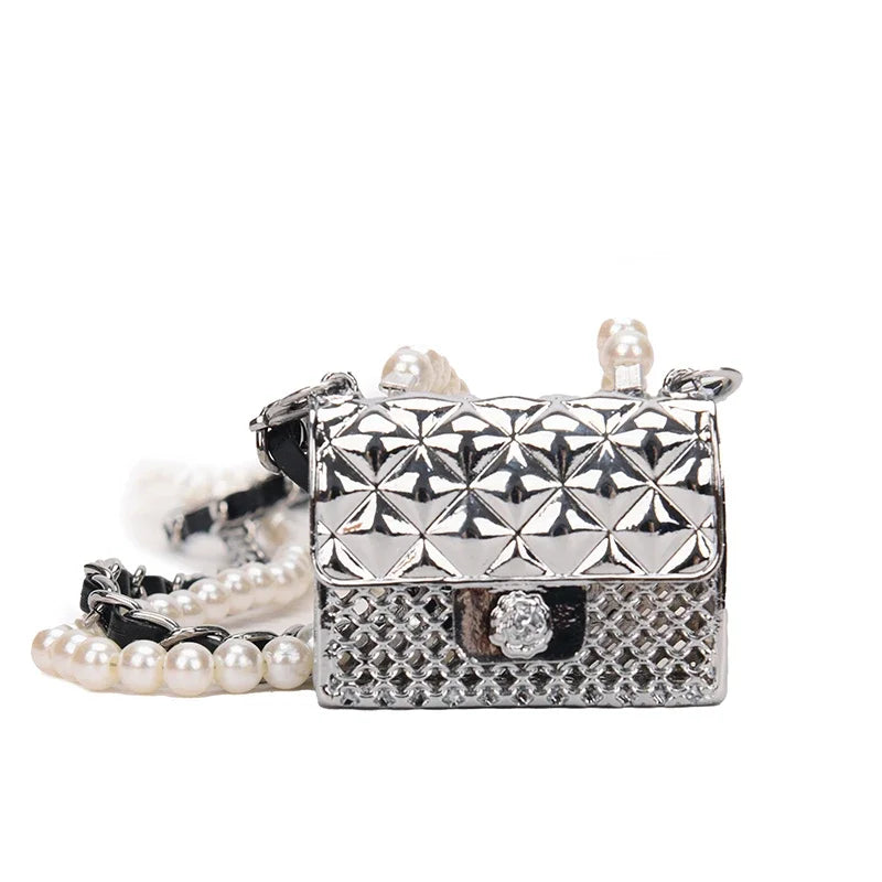 Mini Borsa a Spalla con Perle uGlam