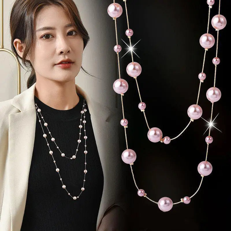 Collana Donna Multistrato Vintage con Perle – Choker Glam Fidanzamento Anniversario