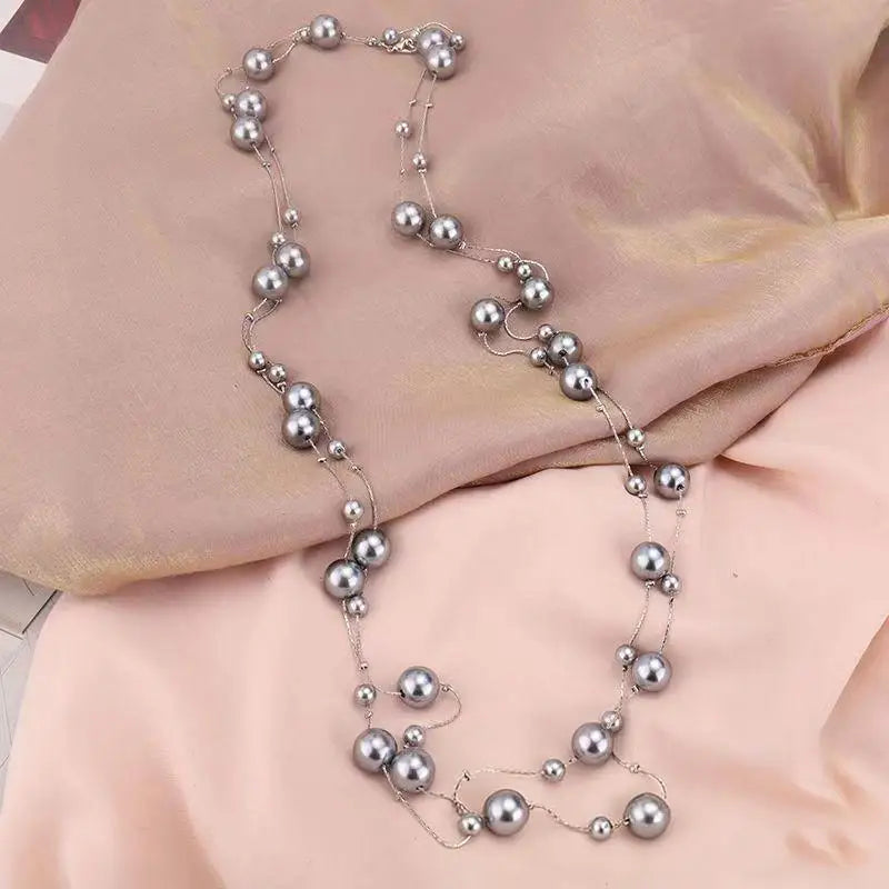 Collana Donna Multistrato Vintage con Perle – Choker Glam Fidanzamento Anniversario