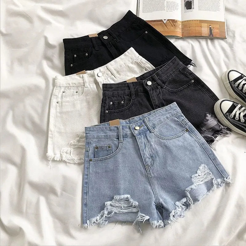 Shorts Denim Y2K Vita Alta – uGlam