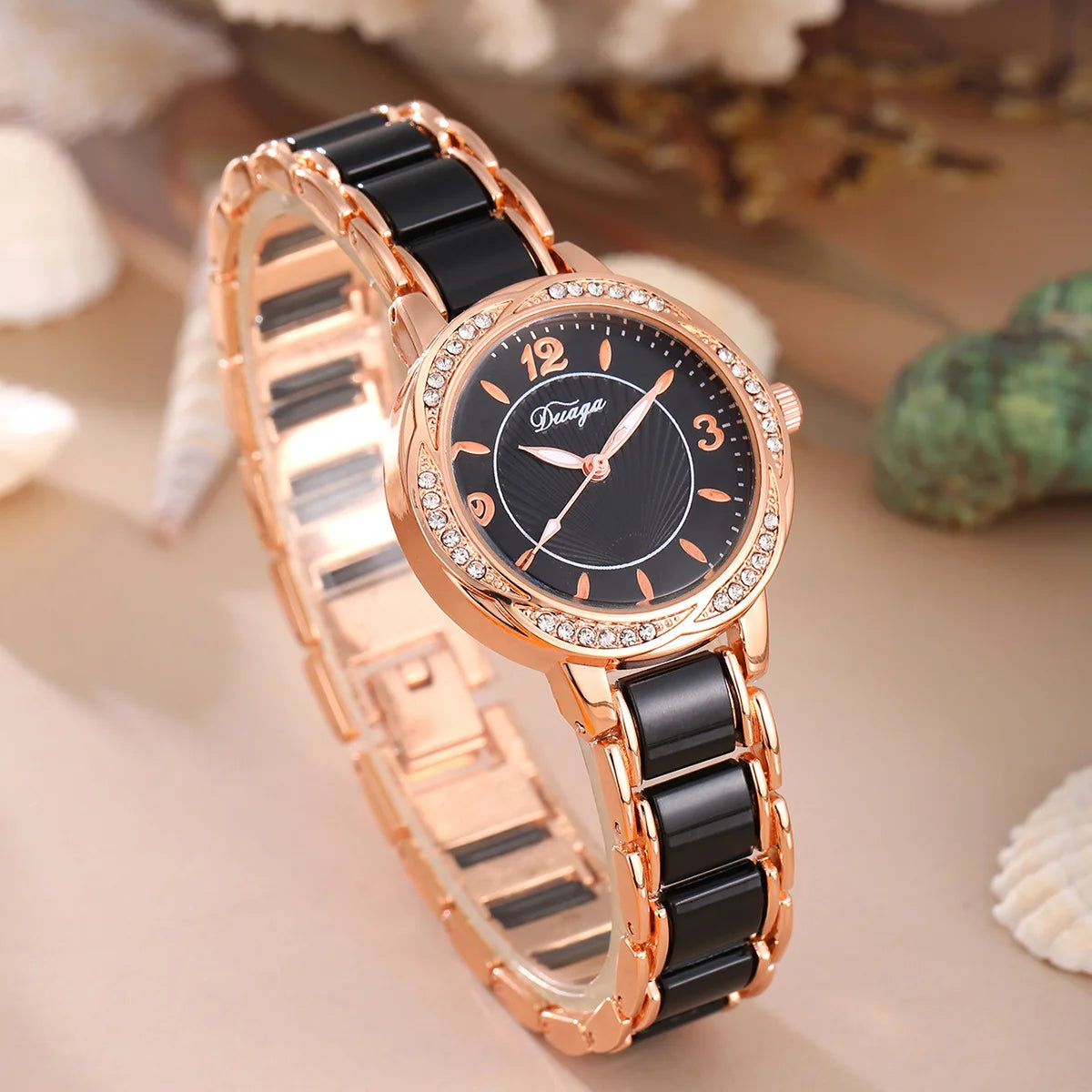 Orologio Donna Bracciale Quarzo con Numeri Romani — Elegante e Resistente agli Urti | VNWCT
