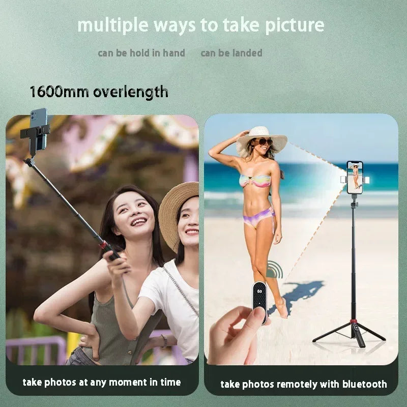 Selfie Stick Treppiede Bluetooth 1.6m – uGlam