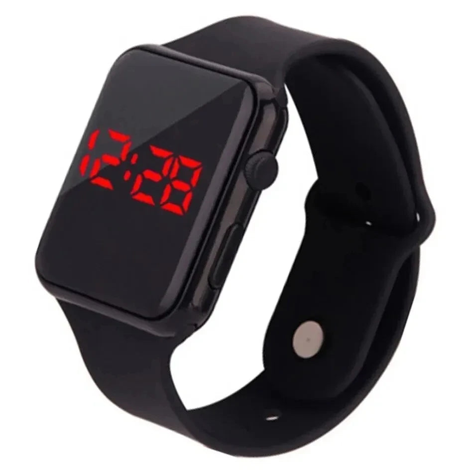 Orologio Digitale LED Unisex Sport — Cinturino in Silicone | Rosa, Nero, Argento, Oro