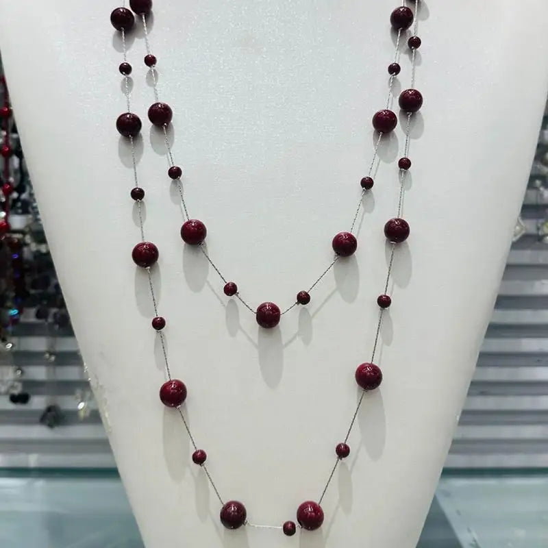 Collana Donna Multistrato Vintage con Perle – Choker Glam Fidanzamento Anniversario