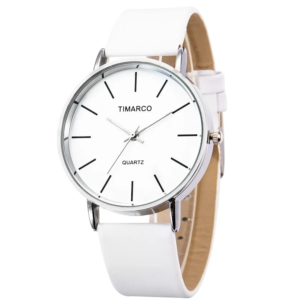 Orologio Donna Minimalista al Quarzo | Cinturino in Pelle — TINUORA
