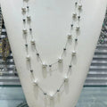Layered Vintage Pearl Necklace for Women Multi Strand Bead Choker Glam Jewelry for Engagement Anniversary