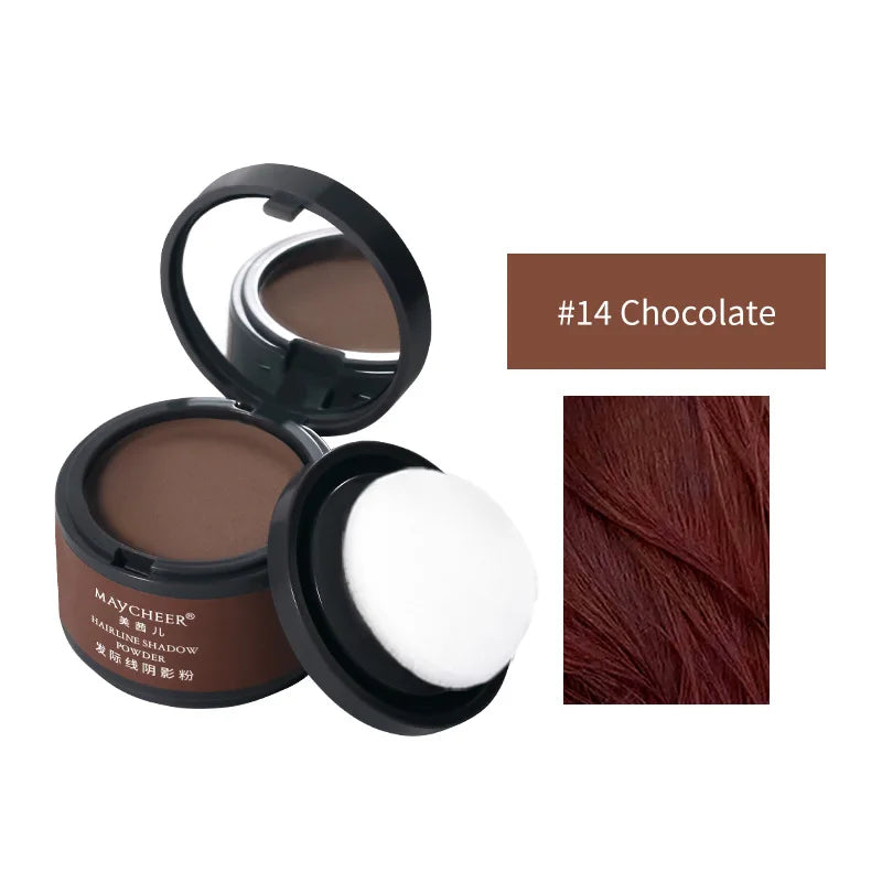 MAYCHEER Hairline Powder Instantly Cover Grey Hair Roots Hair Powder for Covering Grey Hair Maycheer Hairline Shadow Powder