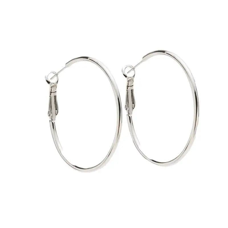 Fashion Oversized Big Hoop Earrings For Women Basketball Brincos Large Thick Round Circle Earrings Hoops Punk Jewelry