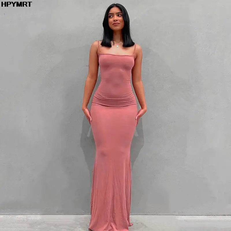 Vestito Donna Satin Slip Maxi | Senza Spalline Schiena Scoperta | uGlam