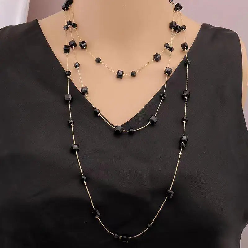 Collana Donna Multistrato Vintage con Perle – Choker Glam Fidanzamento Anniversario