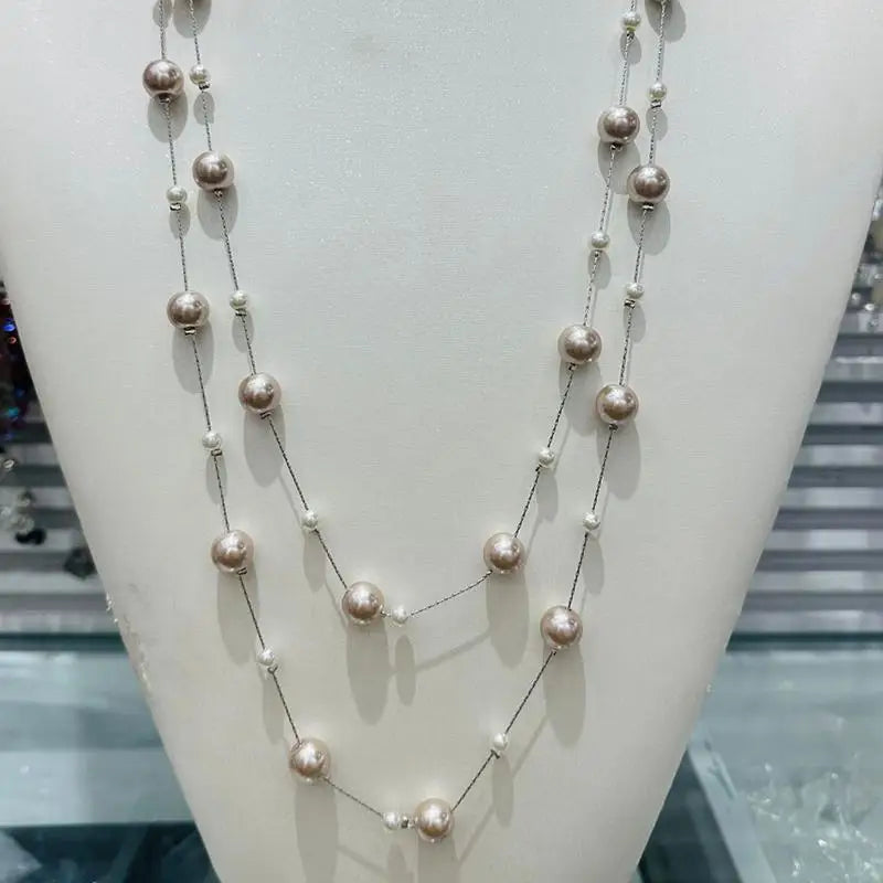 Collana Donna Multistrato Vintage con Perle – Choker Glam Fidanzamento Anniversario