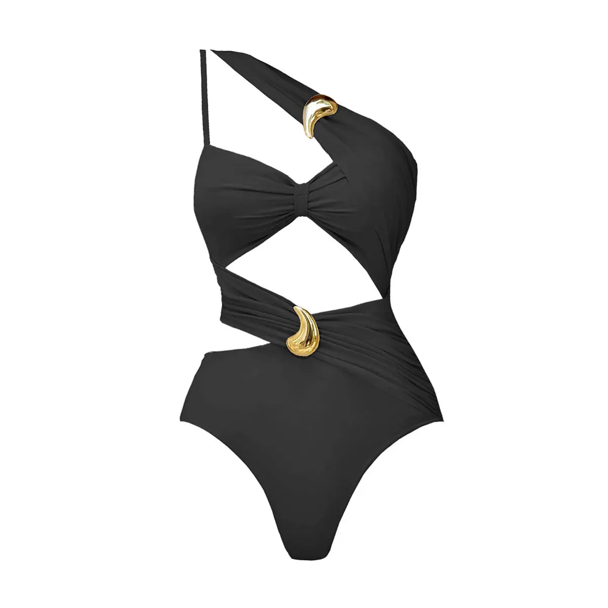 Bikini Donna 2026 Cut-Out Push-Up | Bottoni Brillanti Fascia Bandeau | S-XL | uGlam