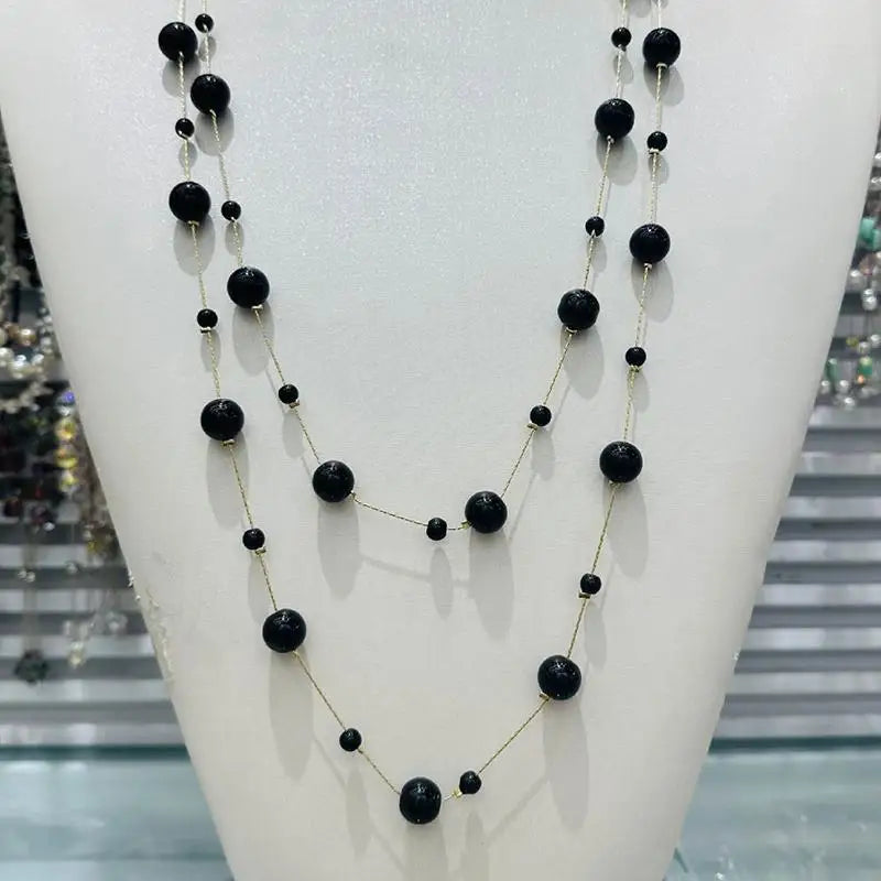Collana Donna Multistrato Vintage con Perle – Choker Glam Fidanzamento Anniversario