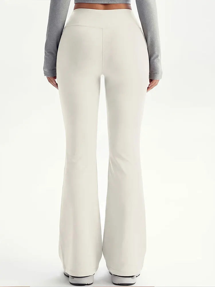 Pantaloni Yoga Flare a Vita Alta – uGlam