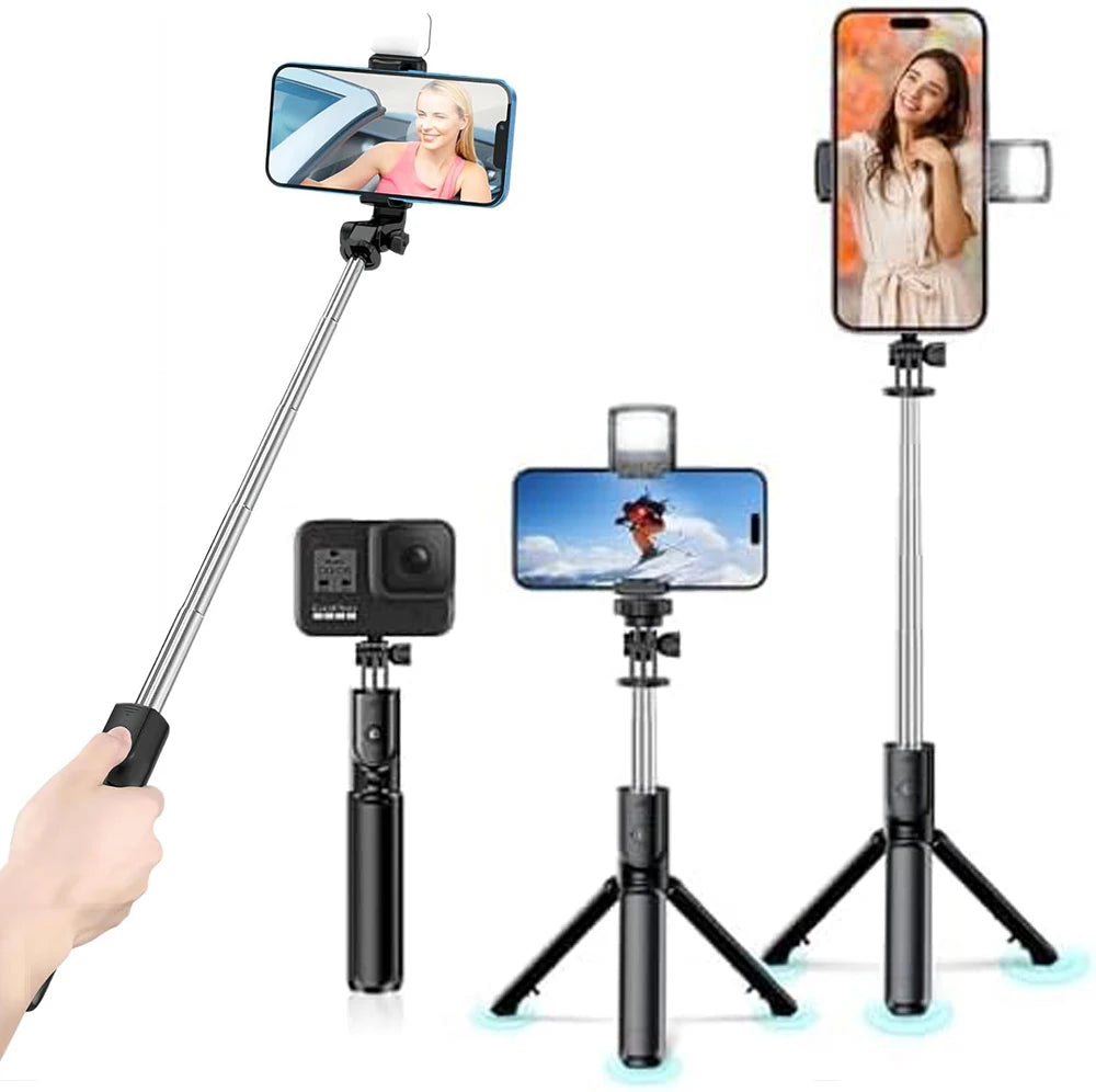 Selfie Stick 3in1 con Luce LED e Telecomando – uGlam
