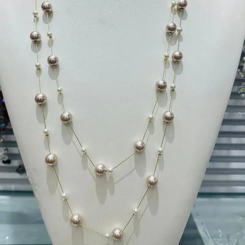 Collana Donna Multistrato Vintage con Perle – Choker Glam Fidanzamento Anniversario