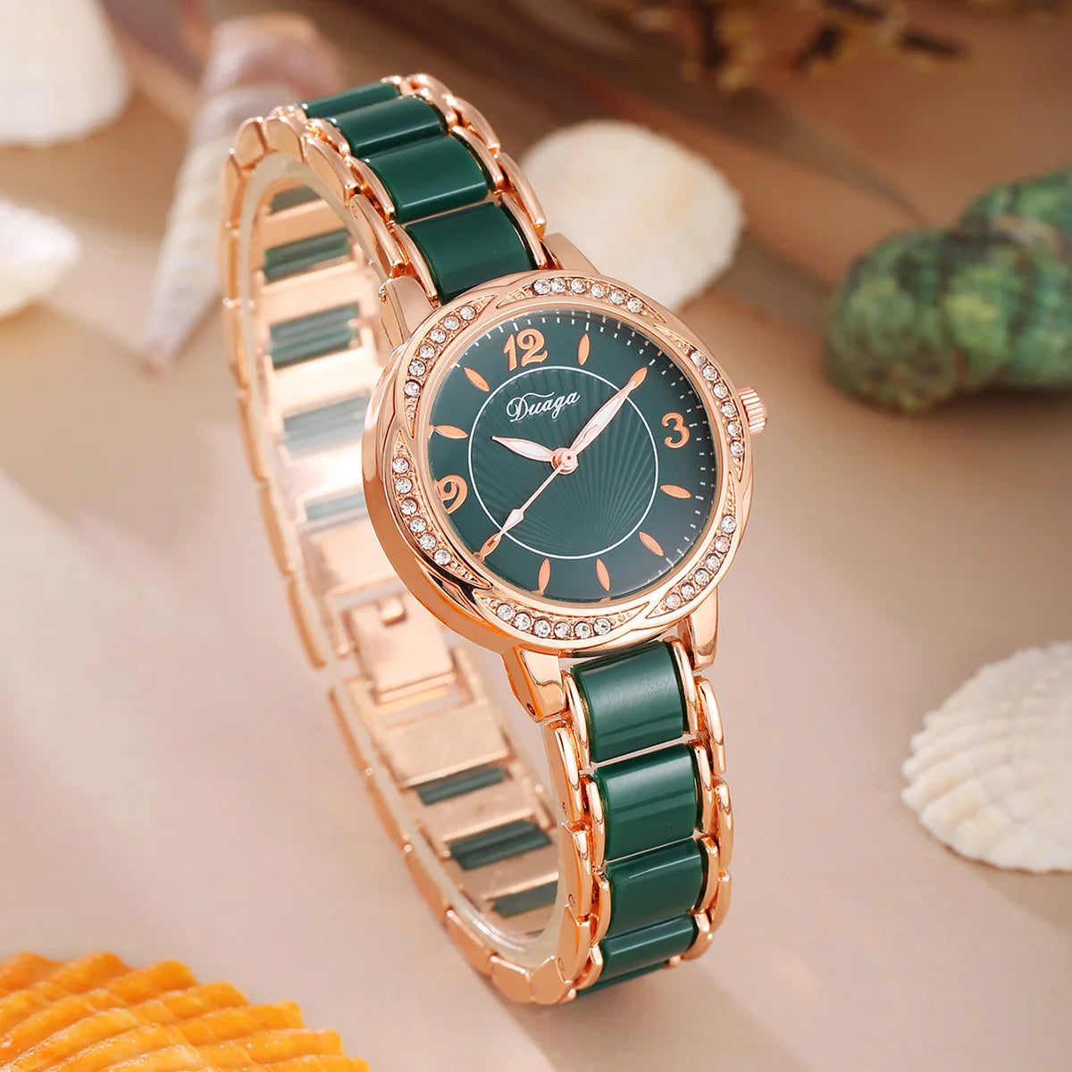 Orologio Donna Bracciale Quarzo con Numeri Romani — Elegante e Resistente agli Urti | VNWCT