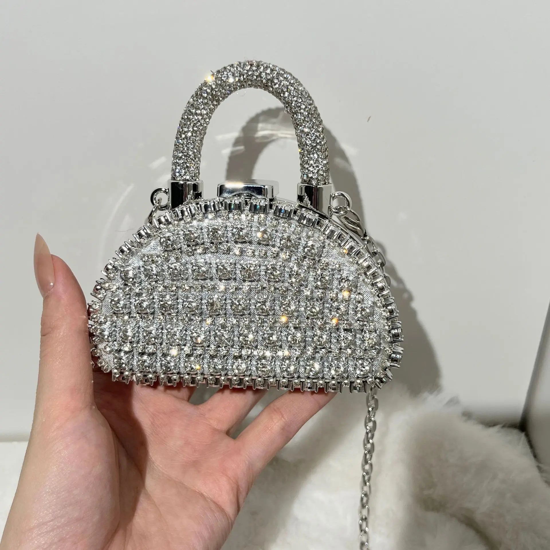 Mini da Sera Borse Catena Borsa a Tracolla Borsa Donna