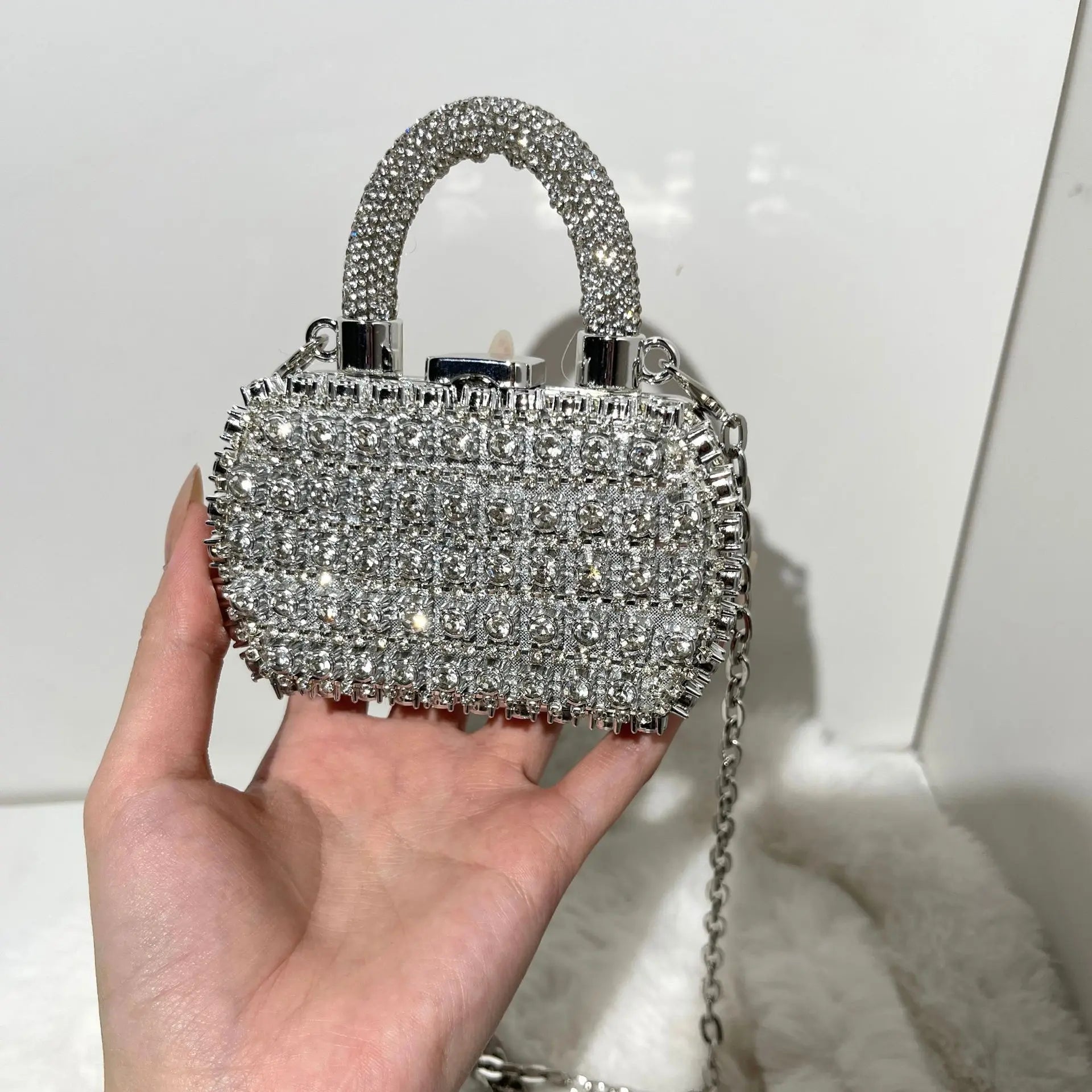 Mini da Sera Borse Catena Borsa a Tracolla Borsa Donna