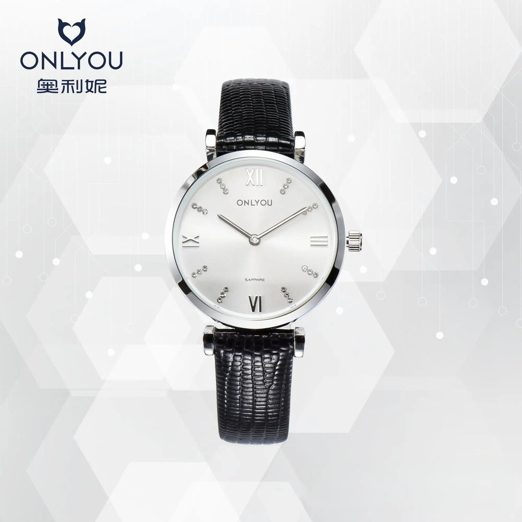ONLYOU Elegant Women's Watch,featuring A Simple and Stylish Stainless Steel Strap,a Waterproof Design and A High-end,luxurious