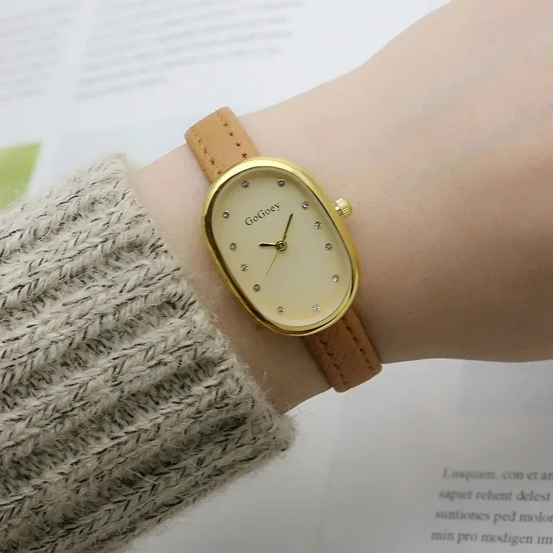 Orologio Donna Elegante al Quarzo | Cinturino in Pelle
