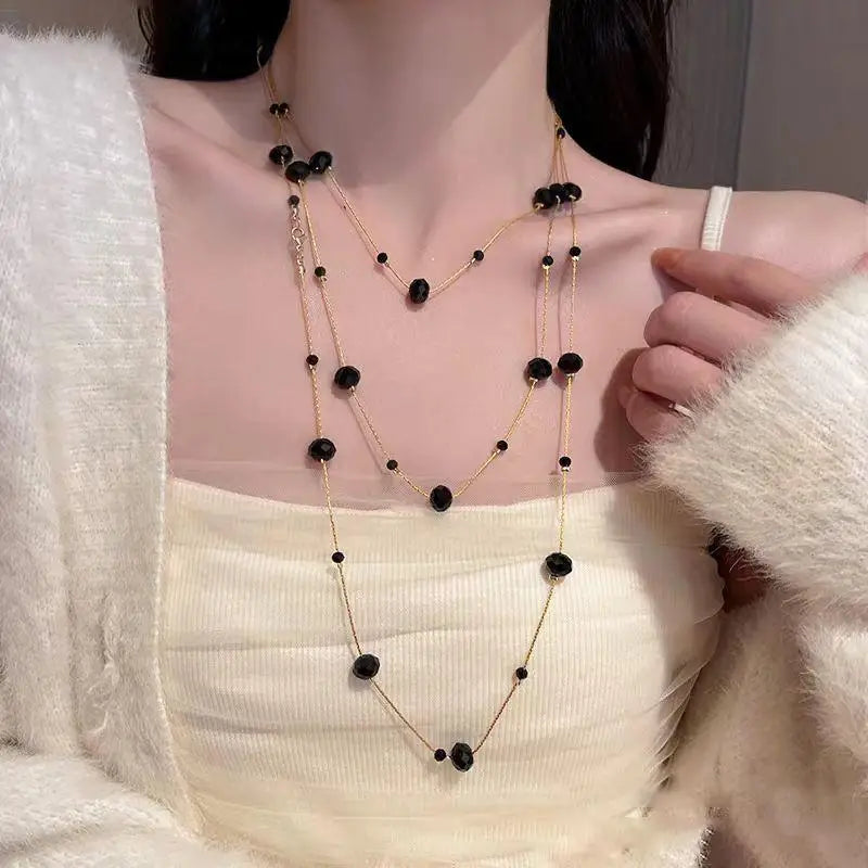 Collana Donna Multistrato Vintage con Perle – Choker Glam Fidanzamento Anniversario