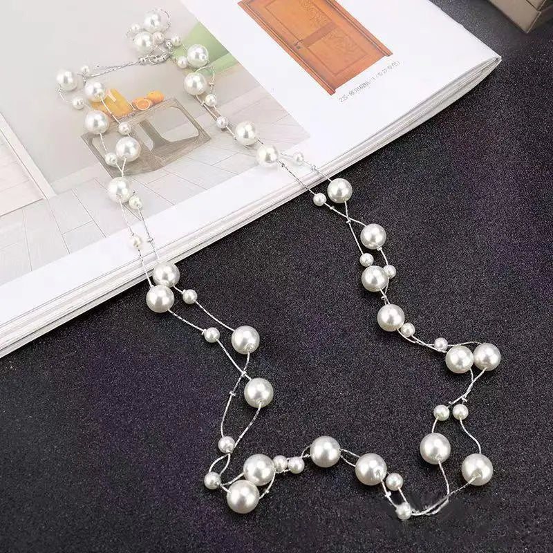 Collana Donna Multistrato Vintage con Perle – Choker Glam Fidanzamento Anniversario
